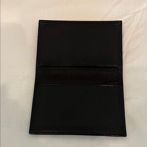 Coach Black Leather Card Holder